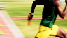 Image of runner in race: winning, but more pressure needed for final stretch