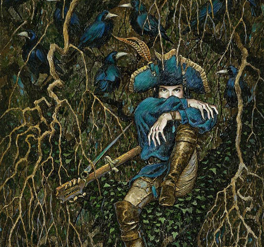 Detail from a painting by David Wyatt