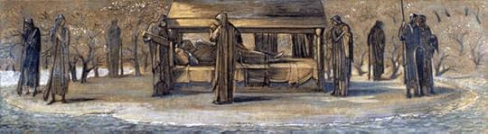 Arthur at Avalon by Sir Edward Burne-Jones