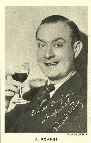 André Roanne. publicity for Campari