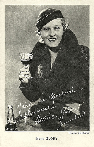 Marie Glory, publicity for Campari