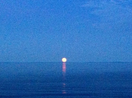 Moonrise over Lake Superior