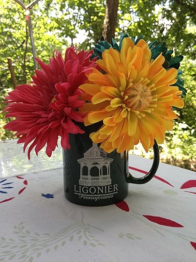 These nice flowers from my sister worked perfectly in this mug! (Photo by Jennifer Sopko)