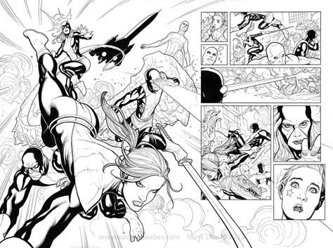 Frank Cho X-Men: Battle of the Atoms
