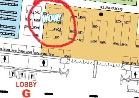 Frank Cho table at 2013 San Diego Comic-Con