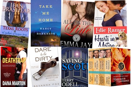 Hump Day reads from Jean Brashear, Nancy Herkness, Emma Jay, Edie Ramer, Dana Marton, Savanna Fox, Terry Odell, and The Summit Authors Favorite Romance Themes (Marriage of Convenience) Boxed Set!