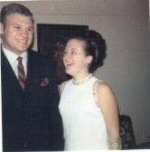 Photograph taken at a friend's wedding in 1969.