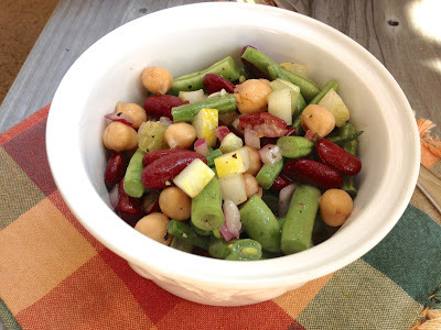 Three Bean & Lemon Cucumber Salad