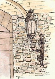 Large light inside the Kent Gate. Pilot Prera.