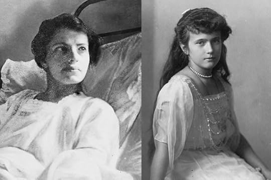 Anna Anderson on the left and Grand Duchess Anastasia on the right
