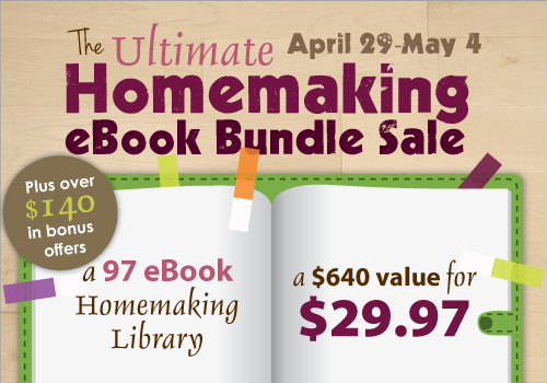 Homemaking eBook Bundle Sale