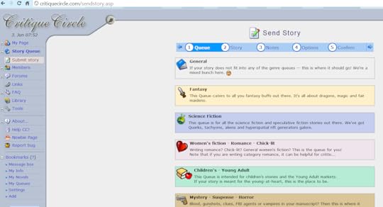 Critique Circle Submit Story