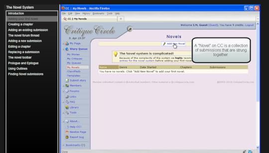 Critique Circle Novel System