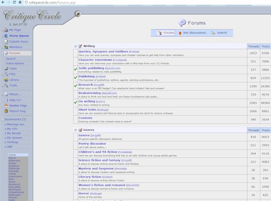 Critique Circle Forums