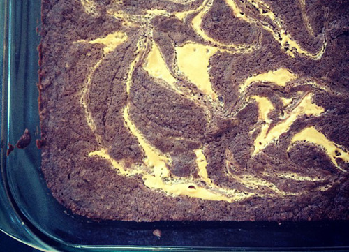 Peanut Butter Swirl Brownies