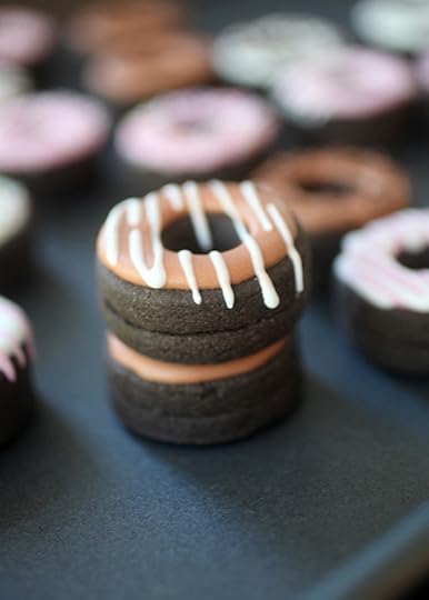 Dark Chocolate doughnut cookies