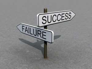 Success - Failure regret signs