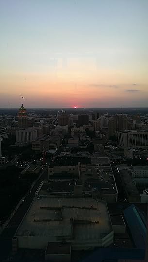 Same view at sunset. Pretty.