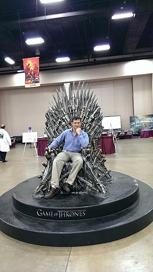 Yous truly sitting atop the Iron Throne. I suspect my reign over Westeros would be short but mercilessly bloody.