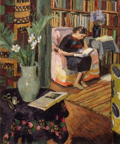 Girl Reading by Vanessa Bell