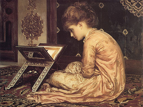 Study at a Reading Desk by Lord Frederick Leighton