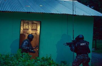 Pre-dawn raid (Photo: Lindsay Fendt)