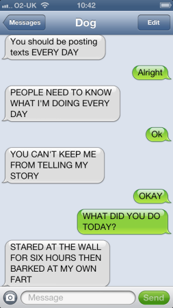 texts from dog