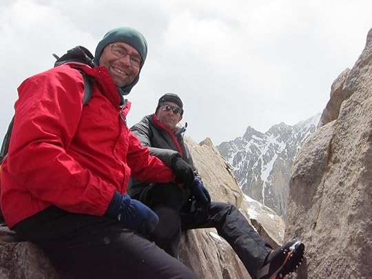 With Mohammad Bahrevar making a recon of Alam Kuh's north face