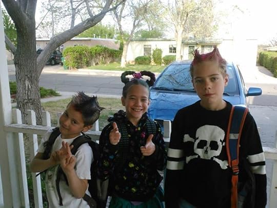 Photo: Crazy hair day at school!