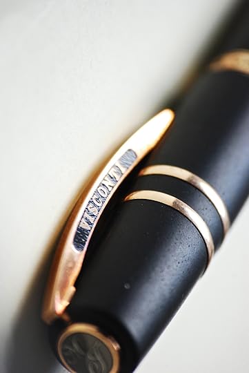 The clip, showing the beginning of the patina forming.