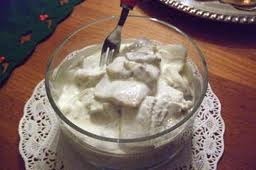 Herring with cream sauce