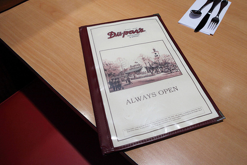 Du-Par's Menu