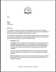 Advisory Board Member Letter for Grunt Funds