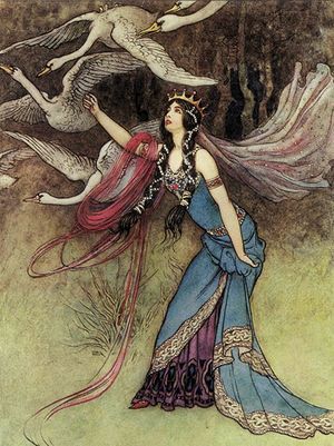 The Six Swans by Warwick Goble