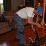 Installing hardwood in the living room