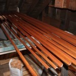 Oak...everywhere; lots of staining