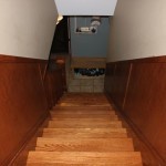 Looking down the stairs