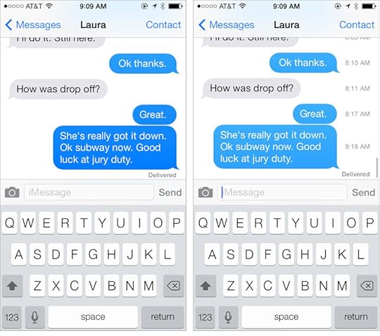 Messages in iOS 7