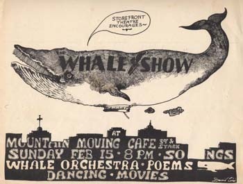 Flyer for The Whale Show, 1976