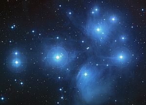 English: Pleiades Star Cluster