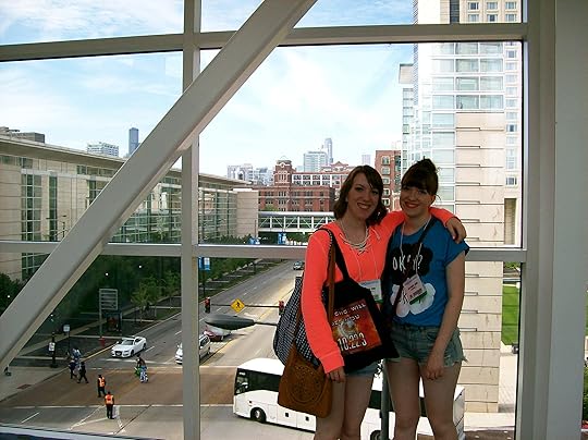 Savannah got lots of compliments on her t-shirt (based on John Green's THE FAULT IN OUR STARS, just in case you've been living in a cave for the past year and a half). We missed seeing you at this ALA, John Green. :(