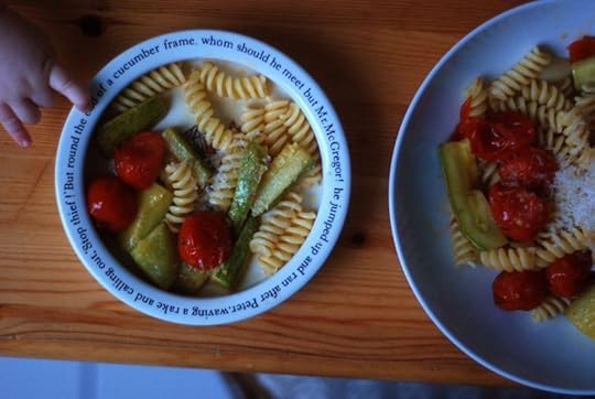 Fusilli with veg for baby