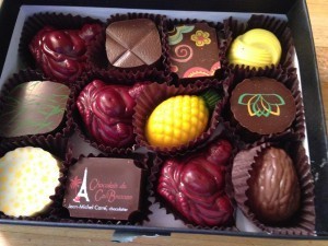 From Chocolats du CaliBressan. It's all about the Buddha! :)