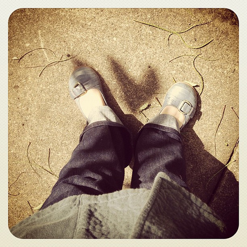 Shadow heart found on our morning walk ;)