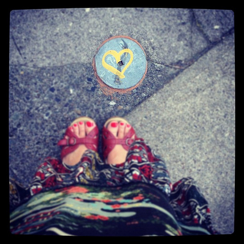 Sidewalk heart