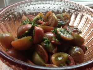 black cherry bruschetta 