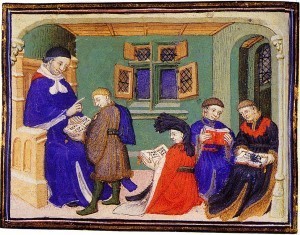 Medieval reading class