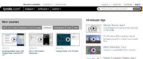 Lynda.com screenshot