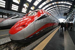 Italiano: Frecciarossa ETR500 a Milano Central...