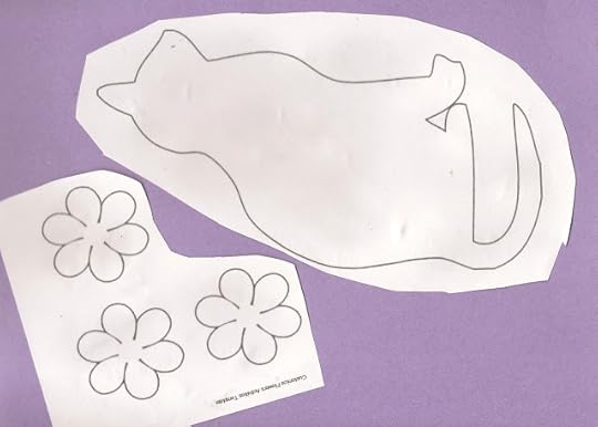 free printable cat template craft activity